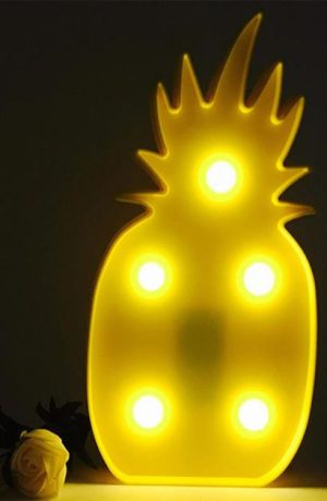 BUFFER® Ananas Şeklinde Ledli Dekoratif Eğlenceli Çocuk Gece Lambası