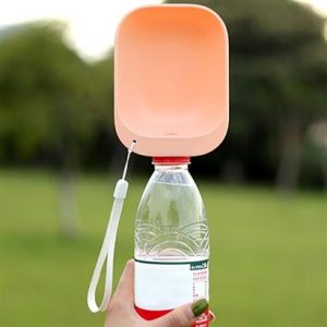 BUFFER® Evcil Hayvan Plastik Yıkanabilir Taşınabilir Su Şişesi Bağlantılı Su Kabı