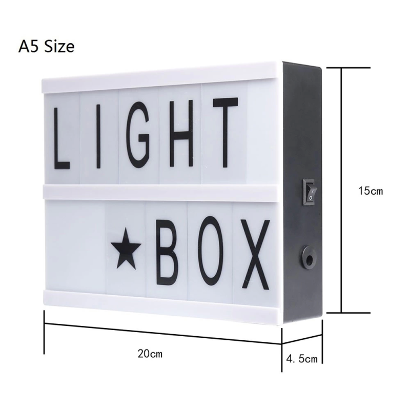 A5 Led Işıklı Yazı Panosu Lightbox - Görsel 3