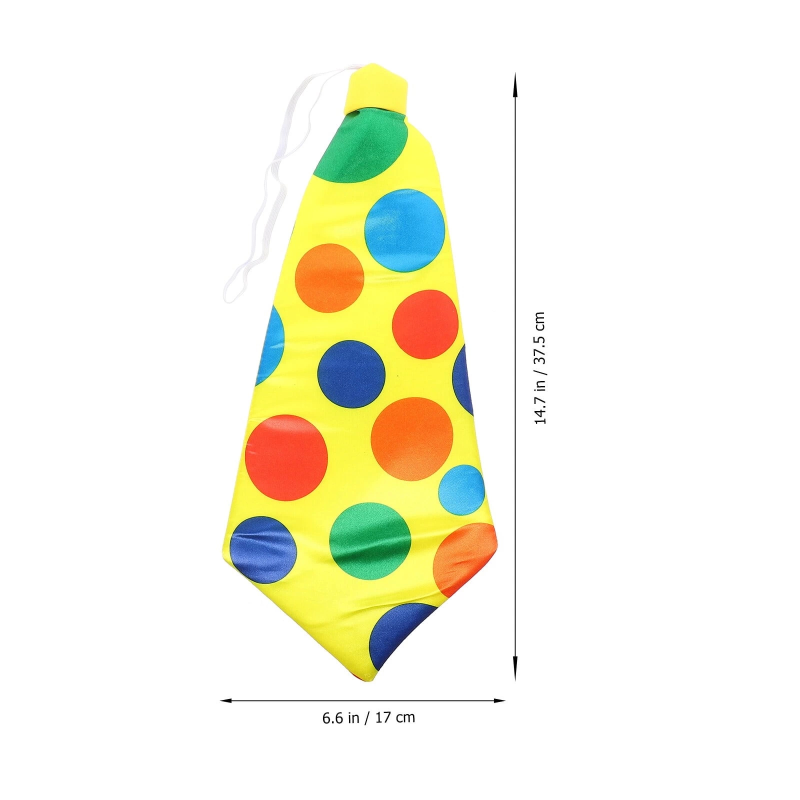 Palyaço Kravatı Lastikli Geniş Kesim 17x37 Cm - Görsel 3
