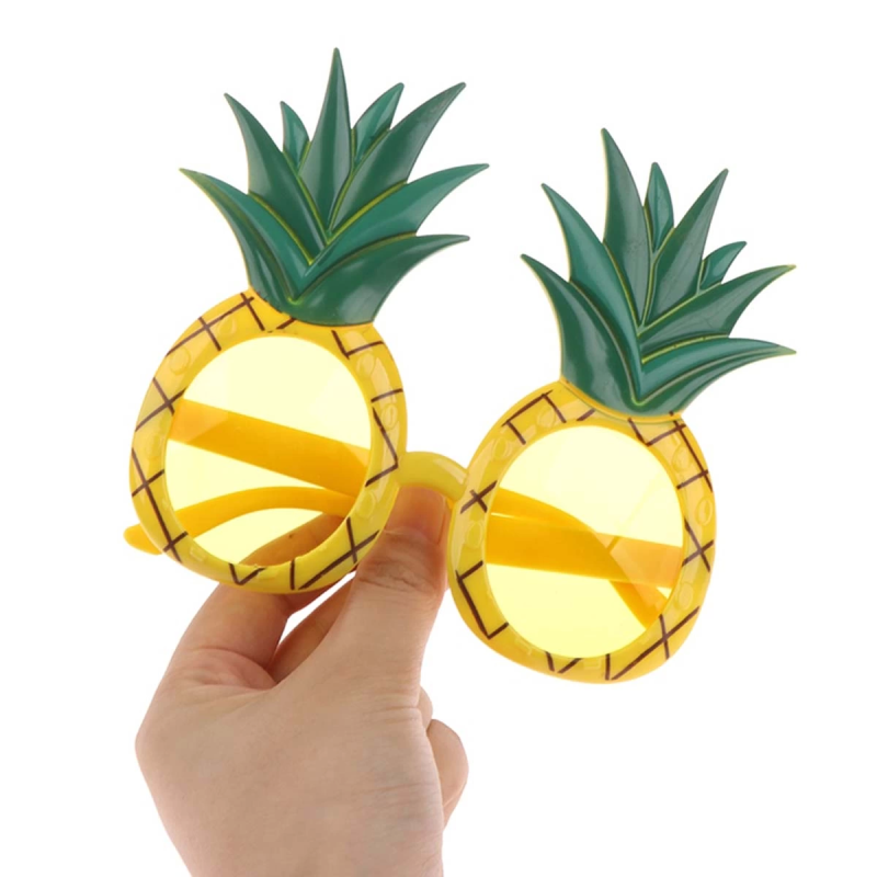 Tropikal Hawaii Ananas Şekilli Parti Gözlüğü 9.5 X 14 Cm - Görsel 2