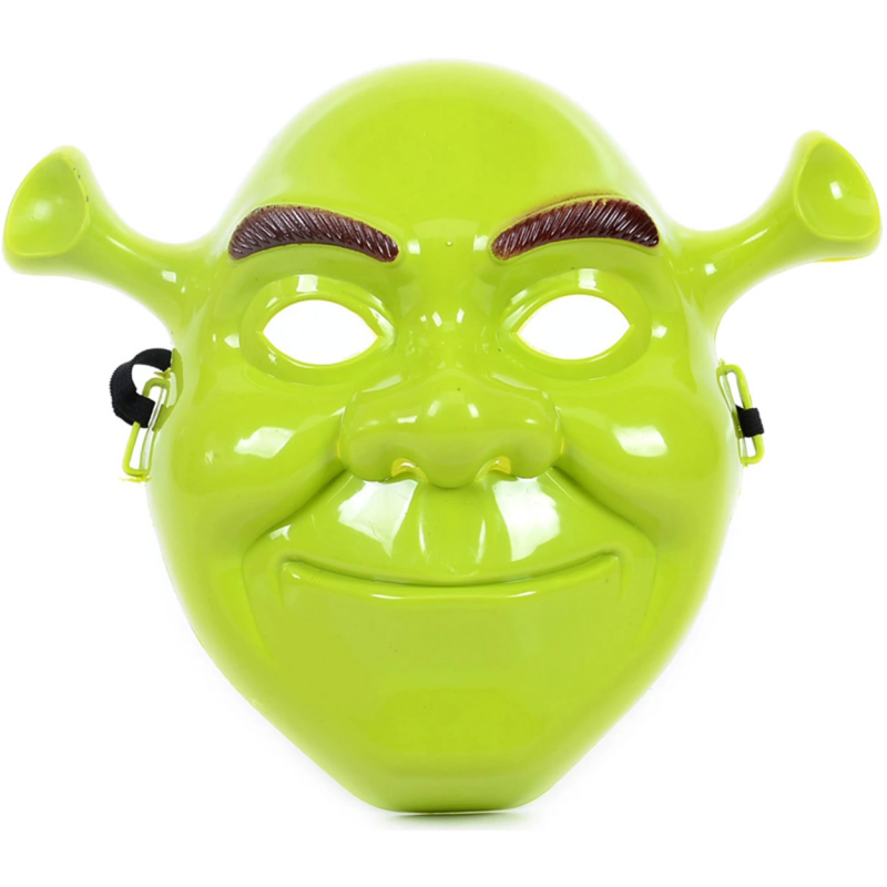 Yeşil Shrek Maskesi 21x25 Cm