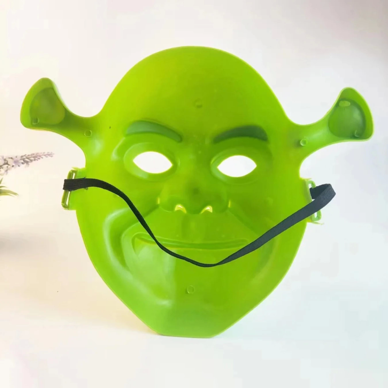 Yeşil Shrek Maskesi 21x25 Cm - Görsel 4