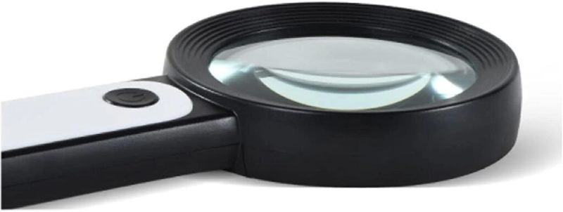 30x 12ışıklı Büyüteç Taşınabilir Çıft Katmanlı Optik Cam Okuma Büyüteç 229018 - Görsel 4
