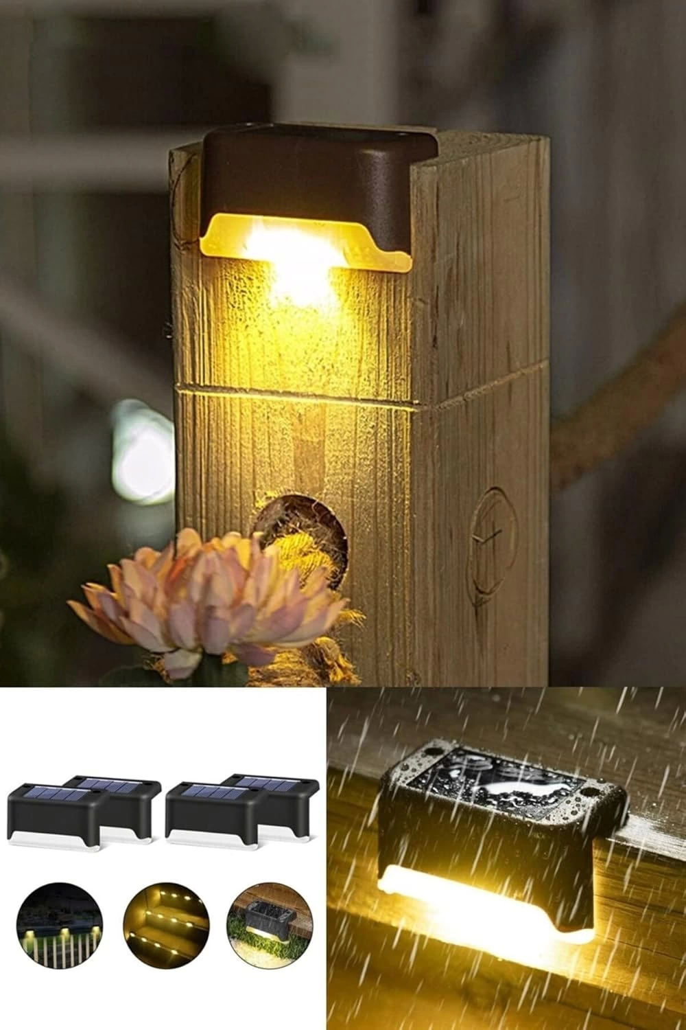 4’lü Solar Köşebent Lamba Gün Işığı - Görsel 2