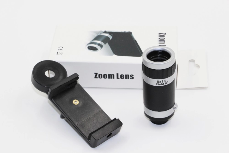 8x18 Zoom Teleskop Telefon Kamera Lensi Mini El Dürbünü - Görsel 2