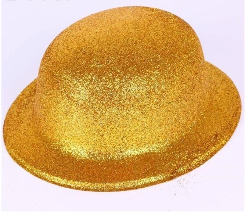 Altın Renk Yulak Simli Plastik Parti Şapkası