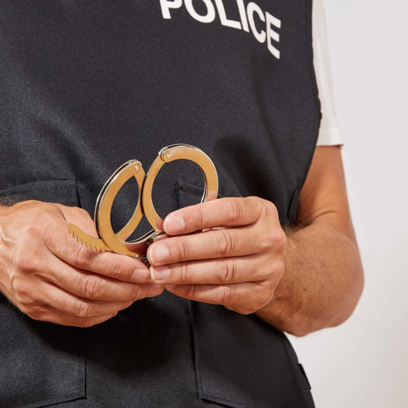 Metal Malzemeden İmal Anahtarlı Oyuncak Polis Si - Görsel 2