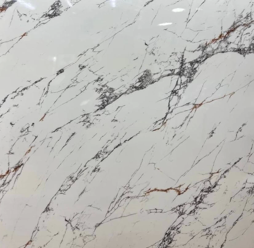 Beyaz Mermer Desenli Yapışkanlı Kaplama Kağıdı Büyük Boy 5 Metre