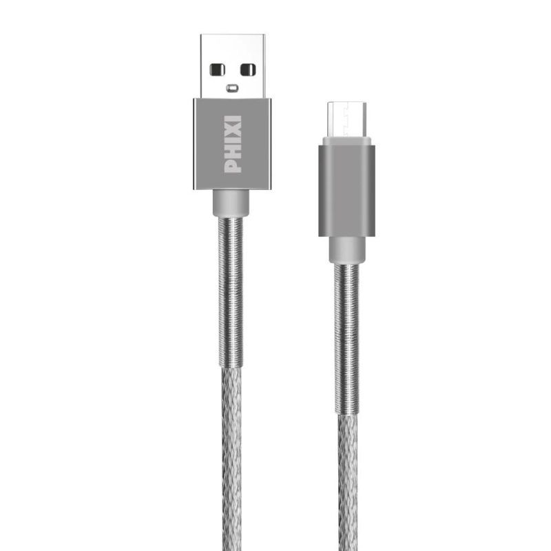 Cb610m Force Metal Örgü 100 Cm Micro Usb Şarj Ve Data Kablosu - Görsel 2