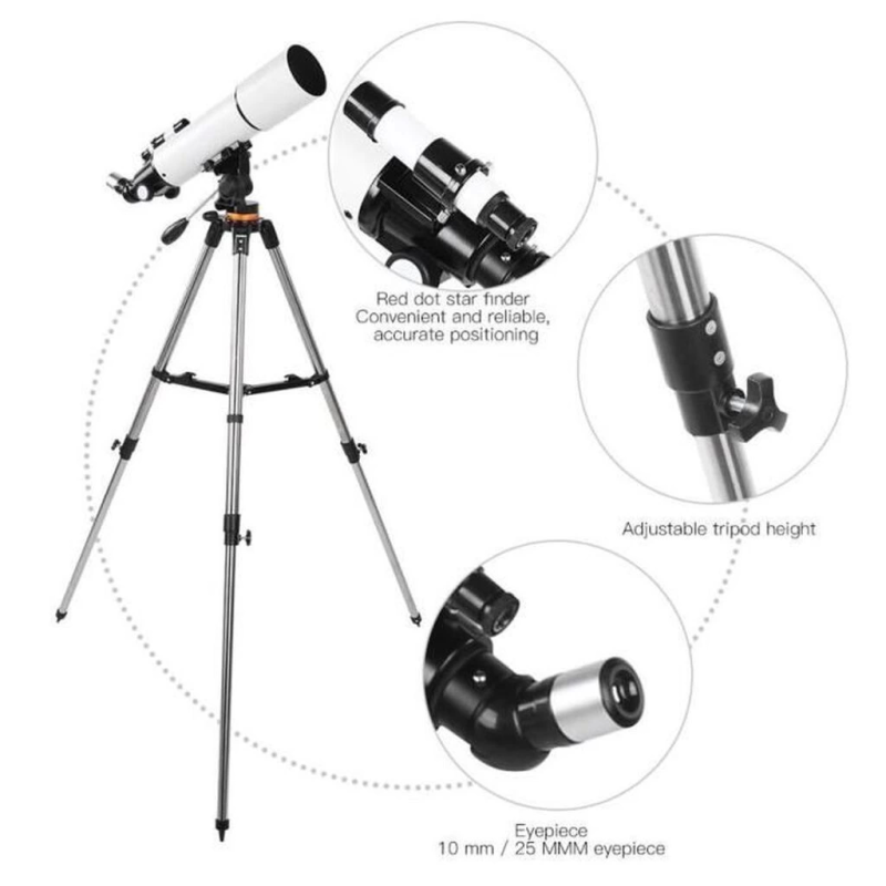 Cf50080 Yüksek Netlik Monoküler Kara Ve Uzay Teleskobu - Görsel 2