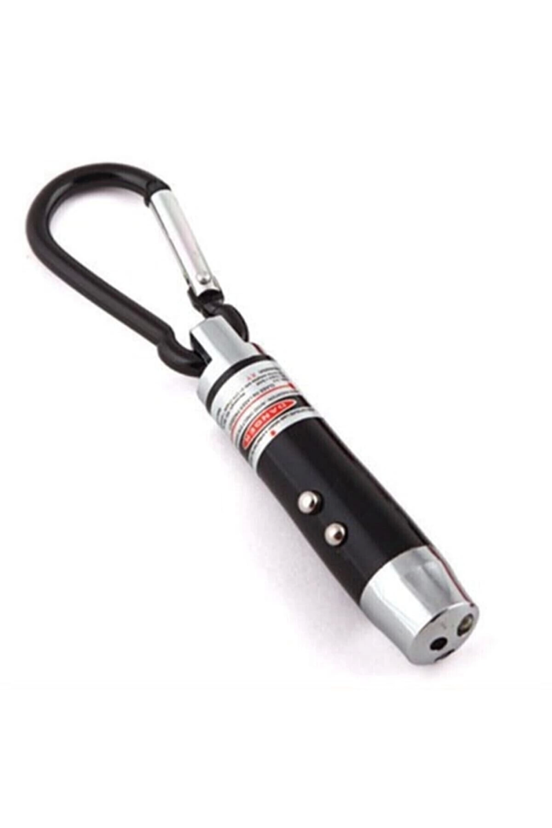 El Feneri Anahtarlık Işıklı Anahtarlık 3 Fonksyonlu Lazer Led Fener - Görsel 2
