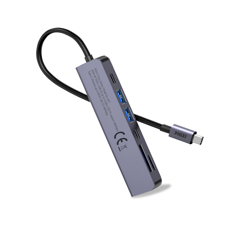 Force 7 İn 1 Usb C To Hdmı Vga Ethernet Hub Çoklayıcı Hub - Görsel 2