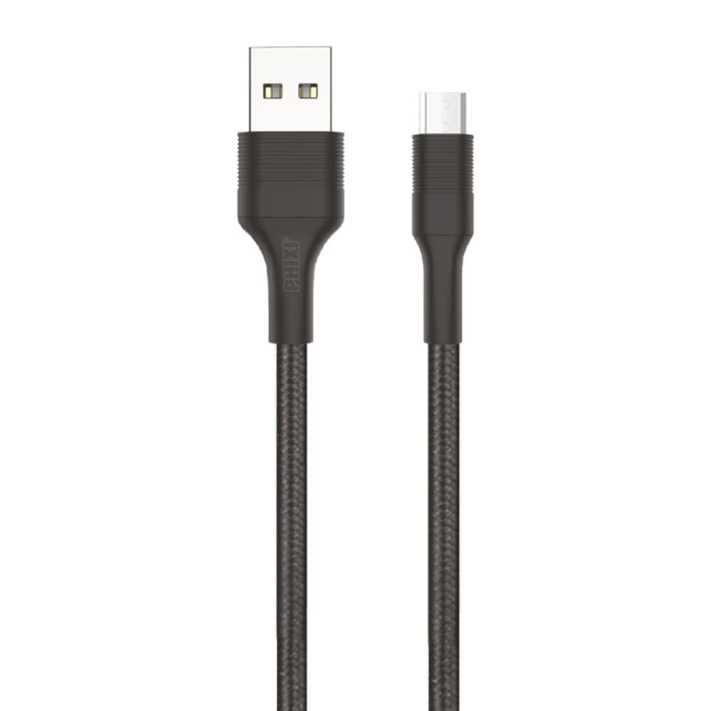 Force Cb431m Hasır Örgü Ve Ekstra Güçlendirilmiş Silikon Başlıklı Micro Usb Hızlı Şarj Ve Data Kablo - Görsel 2