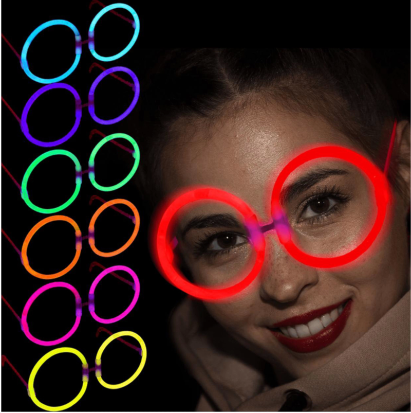 Glow  Yulak Gözlük - Glow Partisi Gözlükleri - Glow Stick Gözlük 12 Adet - Görsel 2