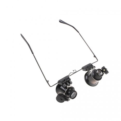 Gözlük Model Çıft Led Aydınlatma ,saat Onarımı Için Harika Büyüteç - Görsel 4