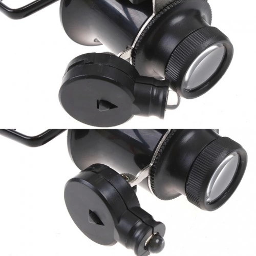 Gözlük Model Çıft Led Aydınlatma ,saat Onarımı Için Harika Büyüteç - Görsel 5