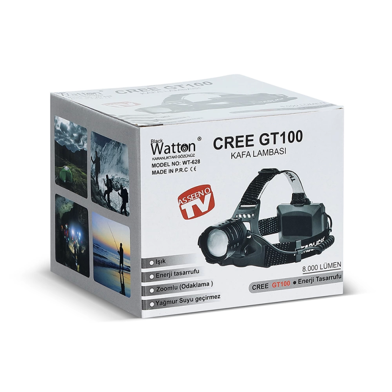 Gt100 Led Şarjlı Kafa Lambası  Wt-628 - Görsel 5