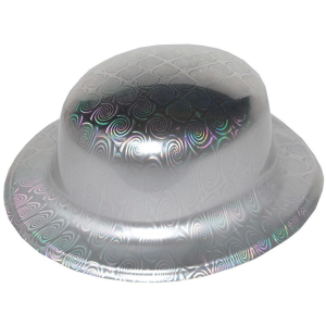 Gümüş Renk Hologramlı Plastik Yulak Melon 27x24 Cm