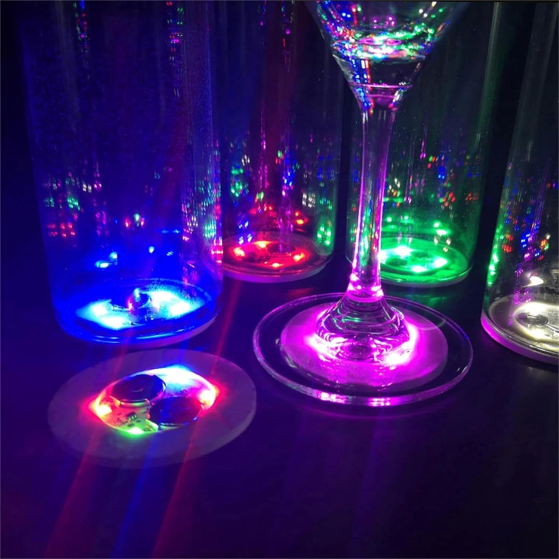 Işıklı Yapışkanlı Bardak Altı Aparatı Ledli 3 Modlu 6 Cm Çap 1 Adet - Görsel 2