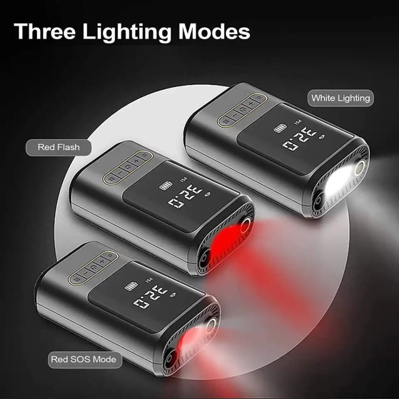Ka-760 Kablosuz Oto Araç Mini 4000mah 150 Psı Işıklı Oto Hava Kompresörü - Görsel 2