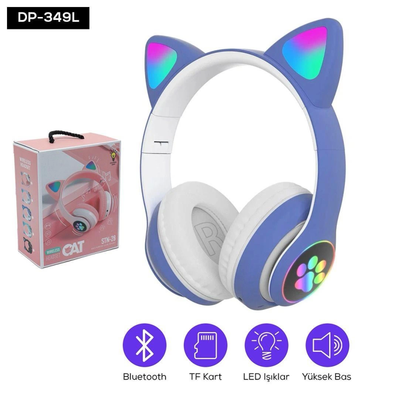 Kedi Figurlu Kulaklık - Görsel 2