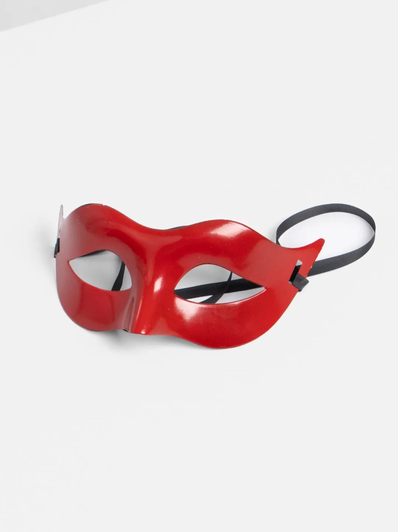 Kırmızı Renk Masquerade Kostüm Partisi Venedik Balo Maskesi - Görsel 3