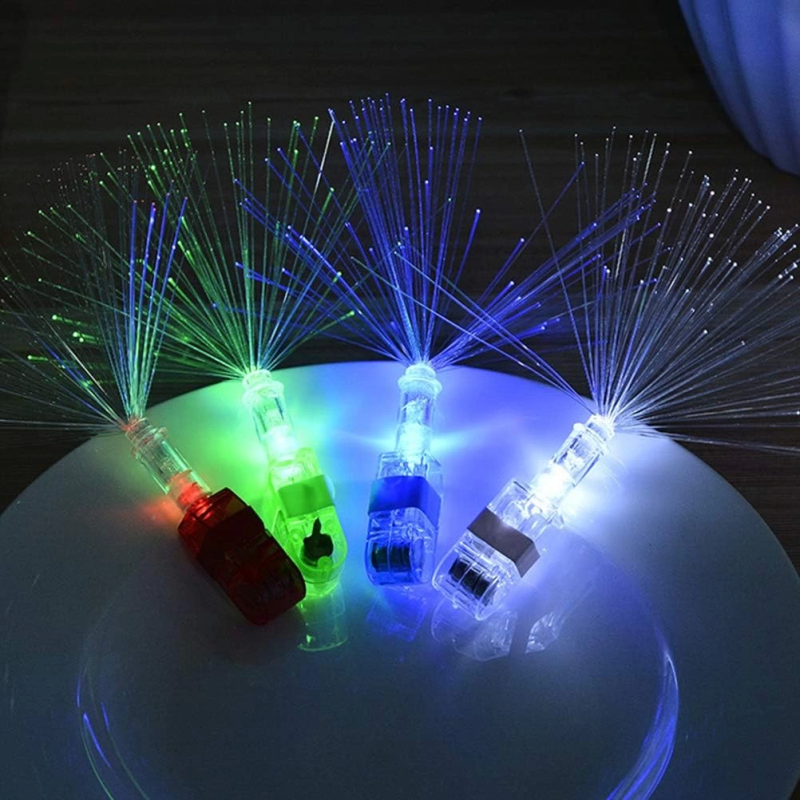 Led Işıklı Renkli Püsküllü Parmak Işığı 4 Renk 4 Adet - Görsel 2