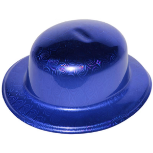 Mavi Renk Hologramlı Plastik Yulak Melon 27x24 Cm