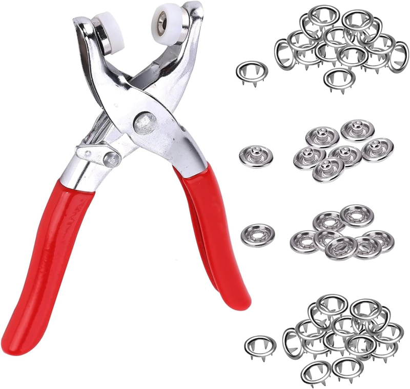 Metal Çıtçıtlı Düğme Pensesi Ve Düğmesi (25 Set) - Görsel 3