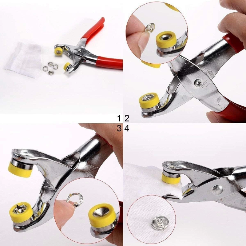 Metal Çıtçıtlı Düğme Pensesi Ve Düğmesi (25 Set) - Görsel 5