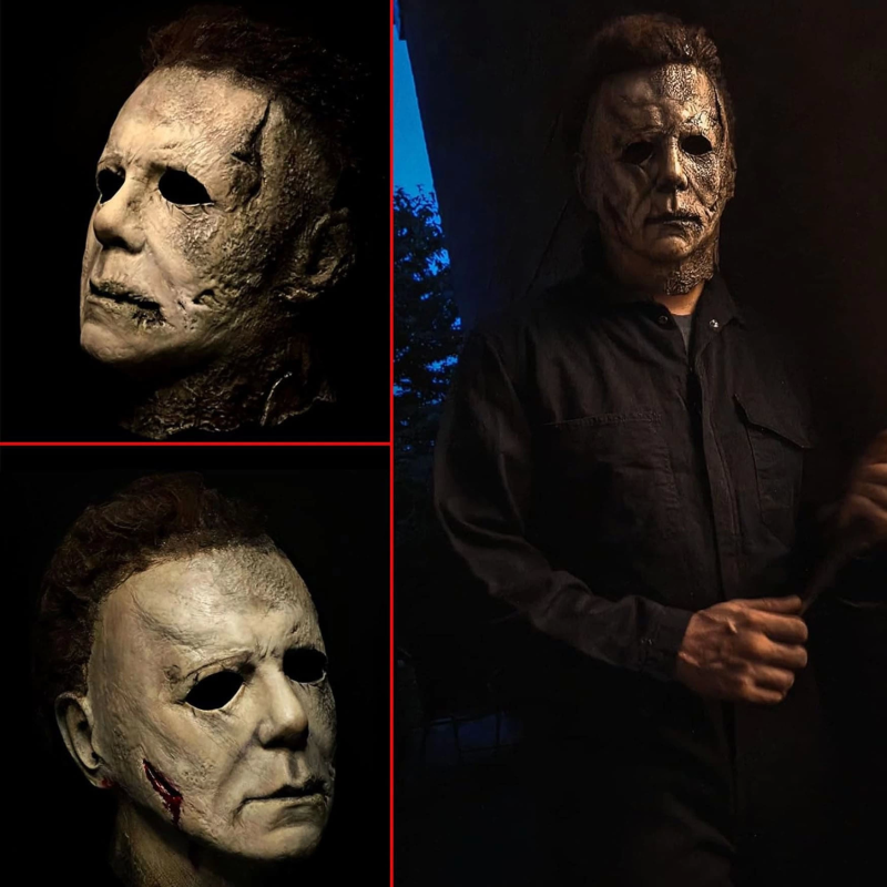 Michael Myers Lateks Maske - Michael Myers Et Maske Kafaya Tam Geçmeli - Görsel 2