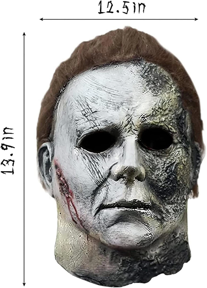 Michael Myers Lateks Maske - Michael Myers Et Maske Kafaya Tam Geçmeli - Görsel 3
