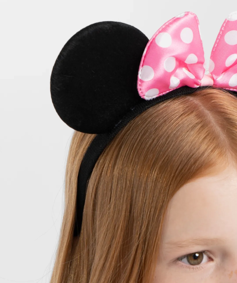 Pembe Fiyonklu Minnie Mouse Tacı Mini Kulak - Görsel 2