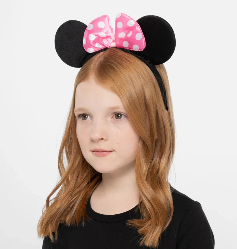 Pembe Fiyonklu Minnie Mouse Tacı Mini Kulak - Görsel 3