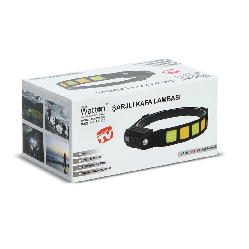 Sensörlü Cob Xpg Led Kafa Lambası  Wt-066 - Görsel 2