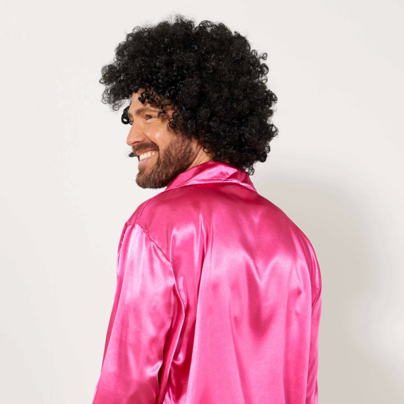 Siyah Renk Kıvırcık Afro Bonus Peruk - Görsel 4