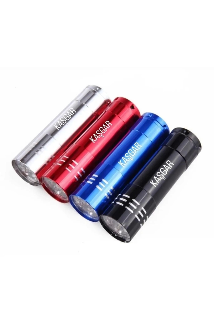 Süper Parlak 9 Ledli Metal Mini El Feneri - Görsel 2