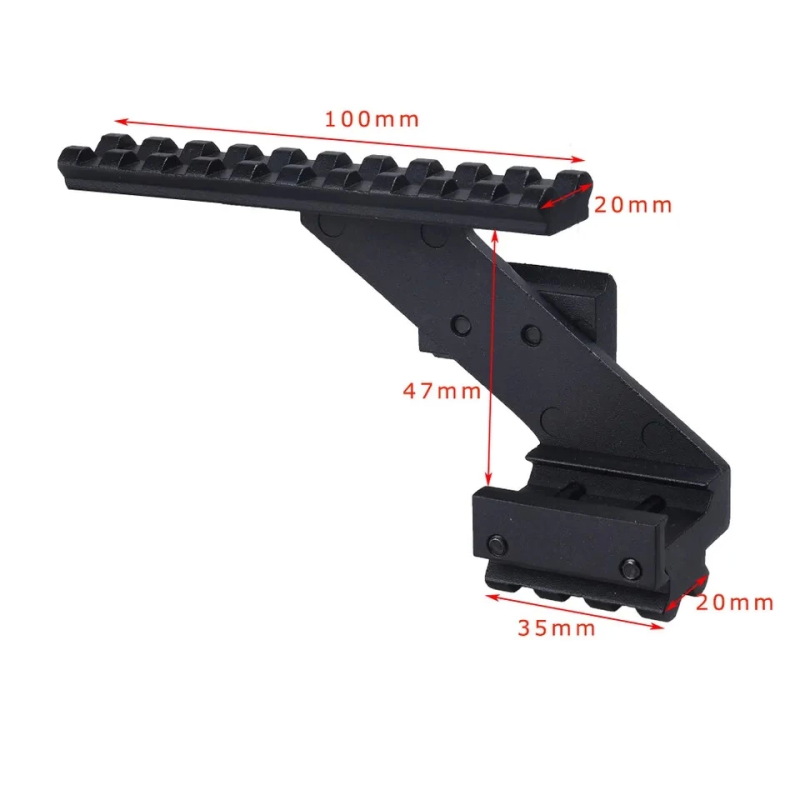 Kapsamı Ray Montajı 22mm Picatinny Üst Alt Ray - Görsel 6