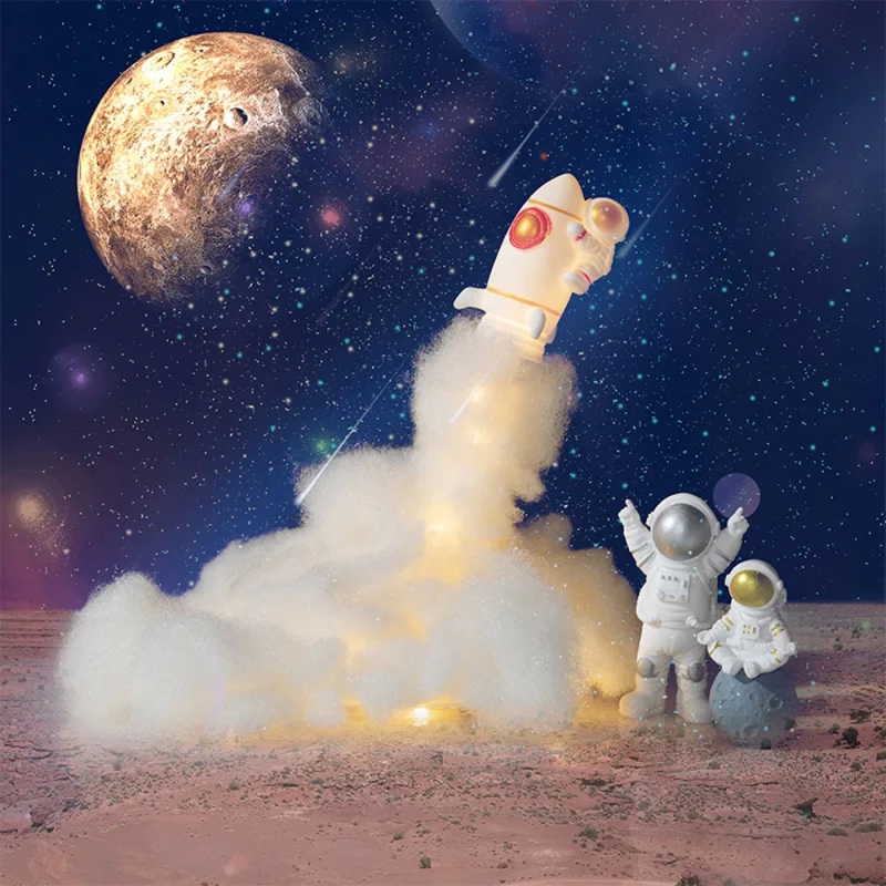 Uçan Astronot Tasarımlı Gece Lambası - Görsel 6