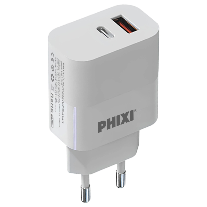 Ultimate Upd4145 45w Pd Çift Çıkışlı Hızlı Şarj Adaptör - Görsel 2