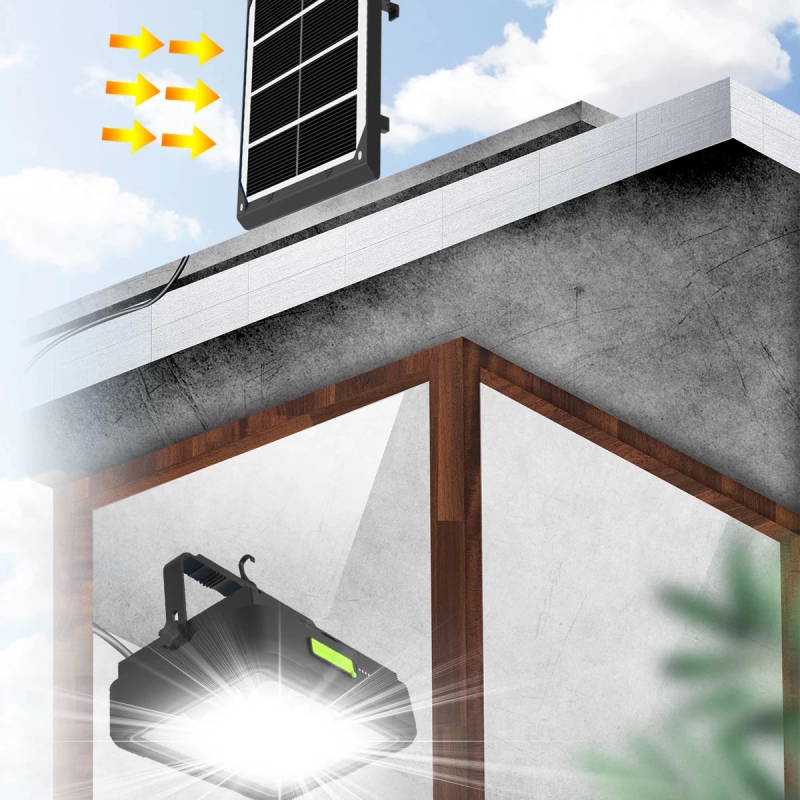 Wison 150w Güneş Enerjili Solar Kamp Feneriprojektör (ws-5570) - Görsel 4