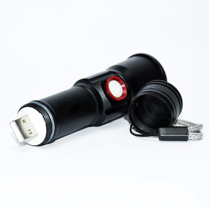Xml-2 Led 1.000 Lümen  Usb Şarjlı El Feneri  Wt-611 - Görsel 5