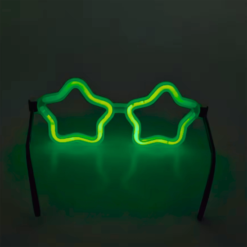 Yıldız Glow Gözlük - Yıldız Şekilli Glow Stick Gözlüğü - Glow Partisi Gözlük 12 Adet - Görsel 5