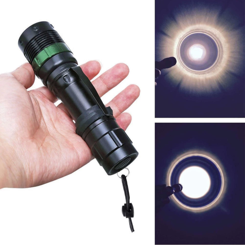 Zoomlu Oto Şarjlı El Feneri  Wt-012 - Görsel 5