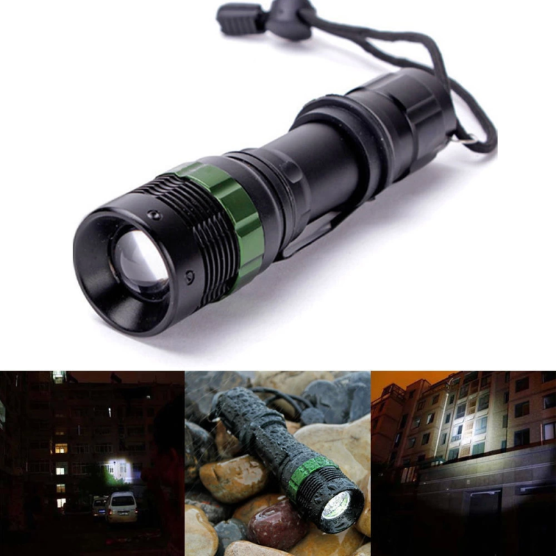 Zoomlu Oto Şarjlı El Feneri  Wt-012 - Görsel 6