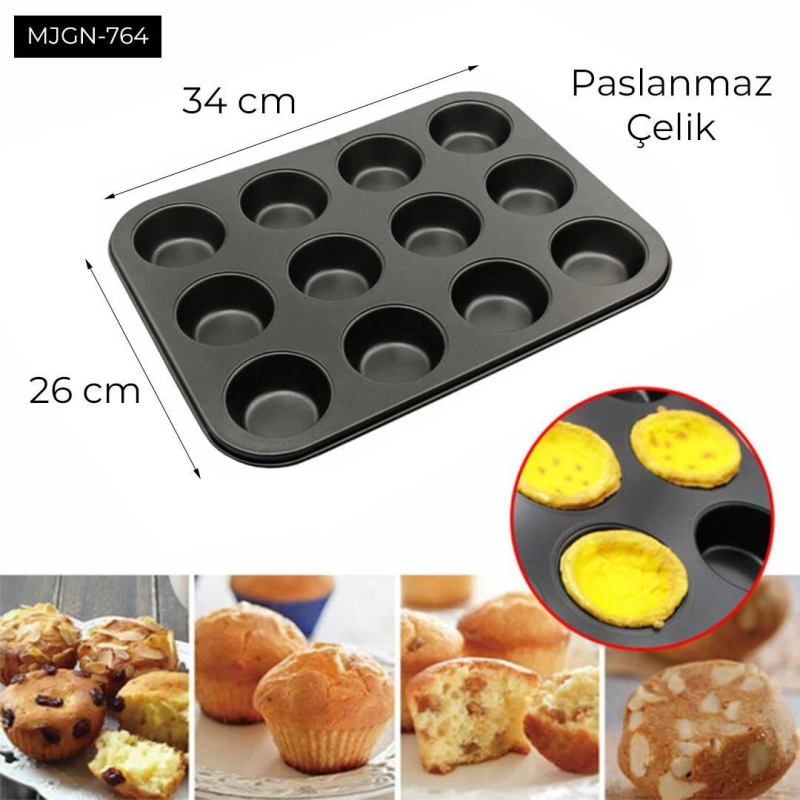 12 Gözlü Kek Kalıbı - Görsel 2