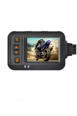 2 İnç Ekran 1080p Motosiklet Ön Ve Arka Görüş Kamerası Kumandalı Gidon Baglantılı