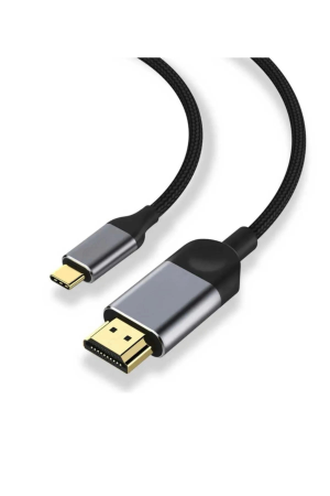 3 Metre 8 Gbps Hız 4k/30 Hz Type C To Hdmı Çevirici Dönüştürücü Tv Telefon Pc Hasır Bağlantı Kablosu