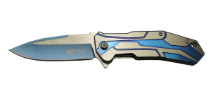 4-10-1 Mavi Kamp Çakı 20cm- Yarı Otomatik